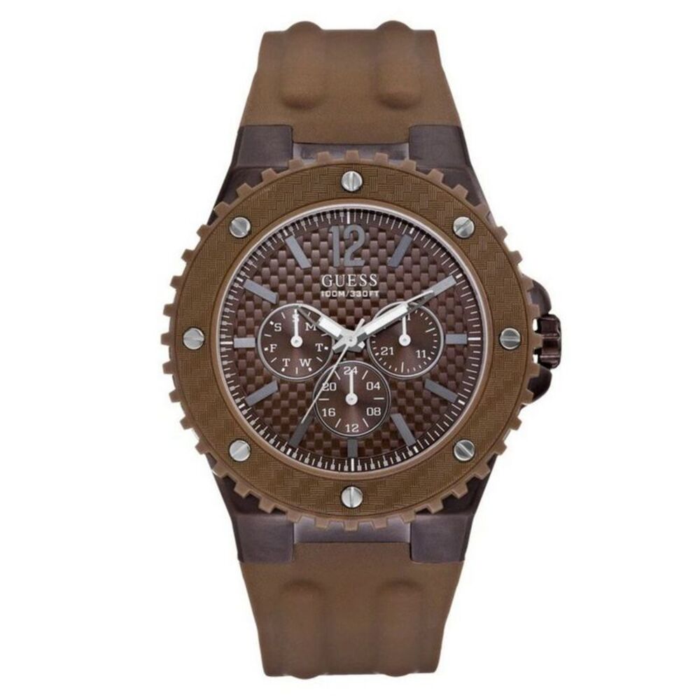 Guess Men's Overdrive Brown Dial Watch - W11619G3